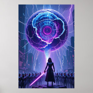 Poster Metamorfosis Sci-Fi - Guerrier futuriste