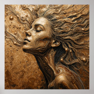 Poster “Métamorphose de Lumière” – Un Portrait Surréalist