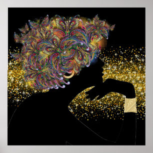 Poster MÉTAMORPHOSE Papillon Dame