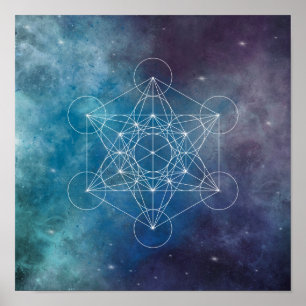 Poster Métatron, chakra, zen, géométrie sacrée, ange