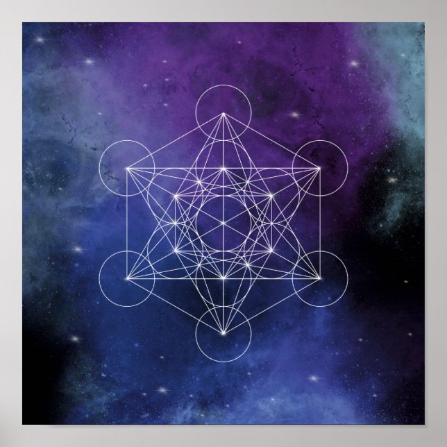 Poster Metatron, chakra,zen,sacred geometric, geometry, (Devant)