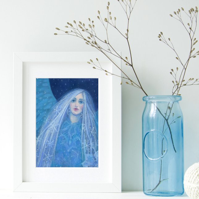 Poster Metelitsa Neige fille Snégurochka Noël Angel (Créateur téléchargé)