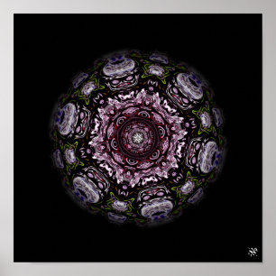 Poster Météor monstre vivant v3 - motifs