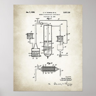 Poster Méthode de brevet de whisky artificiellement agin