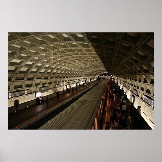 Poster Métro à Washington, D.C. (Devant)