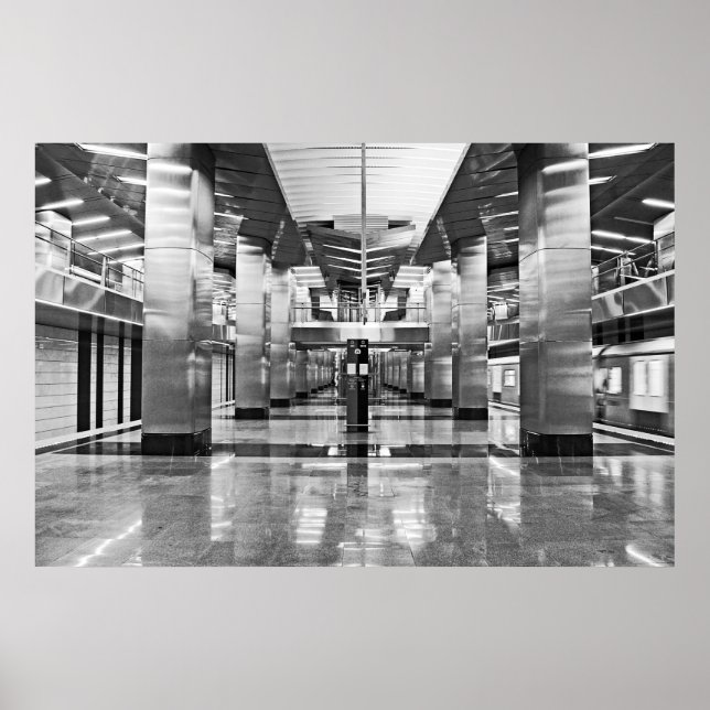 Poster Métro de Moscou (Devant)