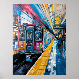 Poster Métro Express Uptown Impasto
