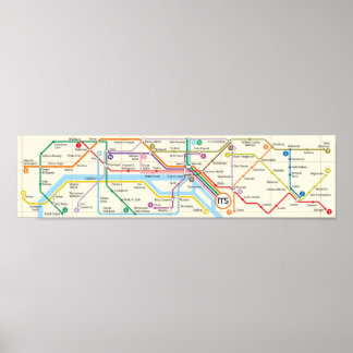 Poster Métro Literario