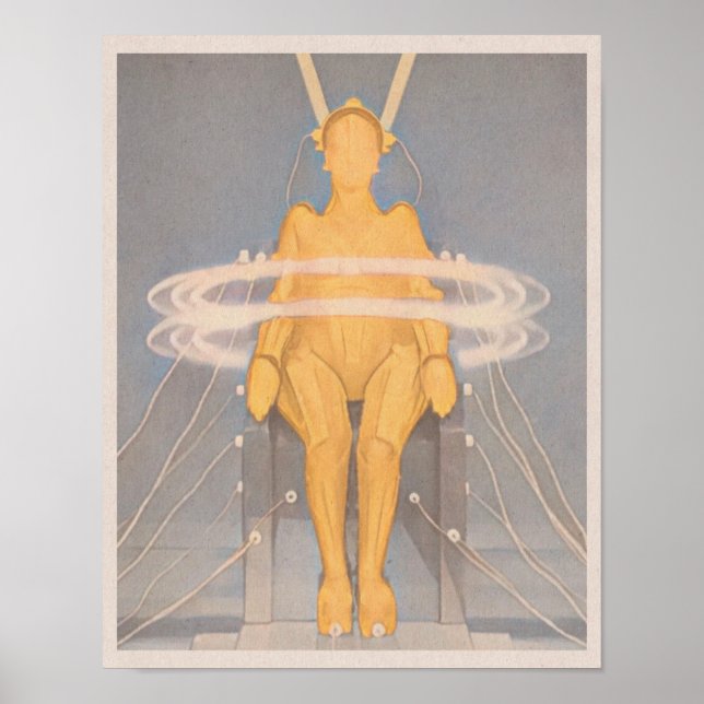 Poster Metropolis (1927) - L'art Maschinenmensch (Devant)