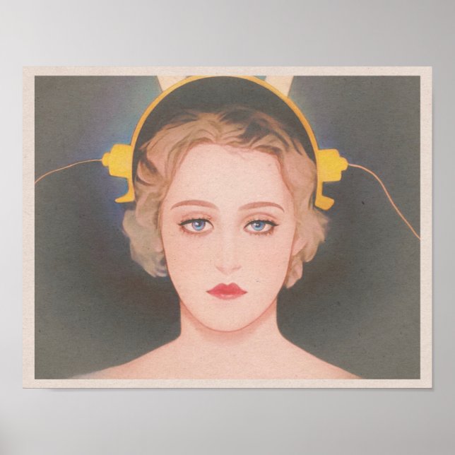 Poster Metropolis (1927) - Maria and The Machine Art (Devant)