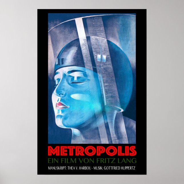 Poster METROPOLIS Ein Film Von Fritz Lang Vieux film alle (Devant)