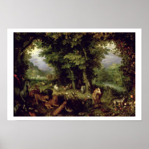 Poster Mettez à la terre ou le paradis terrestre, 1607-08