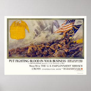 Poster Mettez le sang dans votre entreprise