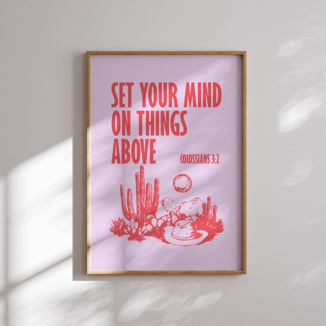 Poster Mettez votre esprit sur les choses au-dessus du ro (Créateur téléchargé)