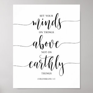 Poster Mettez votre esprit sur les choses ci-dessus, Colo
