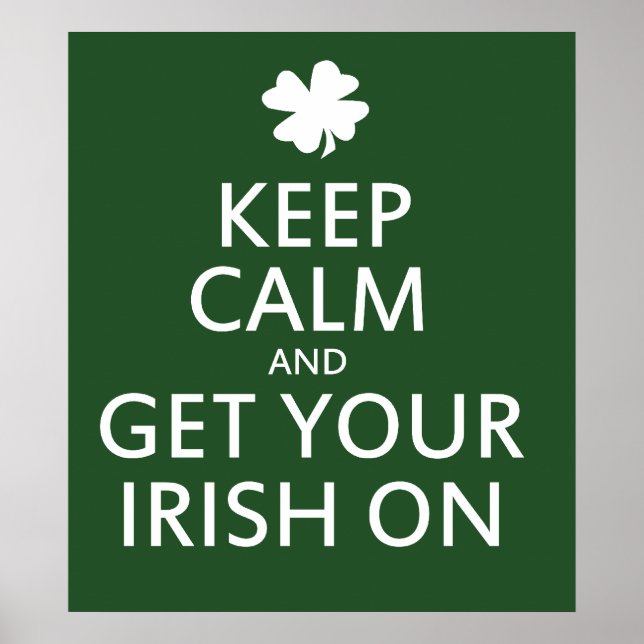 Poster Mettez votre langue irlandaise en marche (Devant)