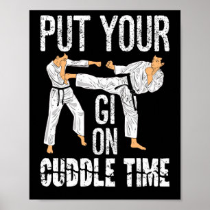 Poster Mettez-vous dessus C'est le temps des câlins Jiu J