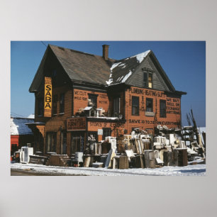 Poster Mettre d'aplomb le magasin, les années 1940