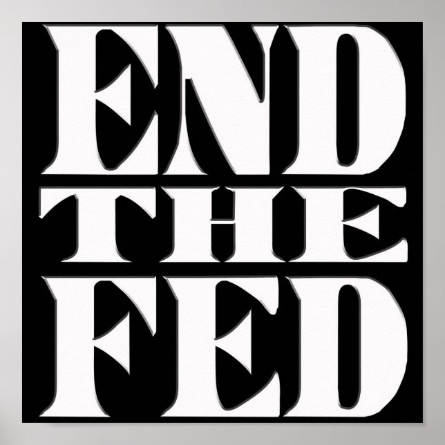 Poster Mettre fin à la Fed (Devant)