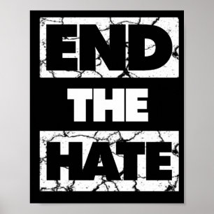 Poster Mettre un terme à la haine et à l'intimidation du 