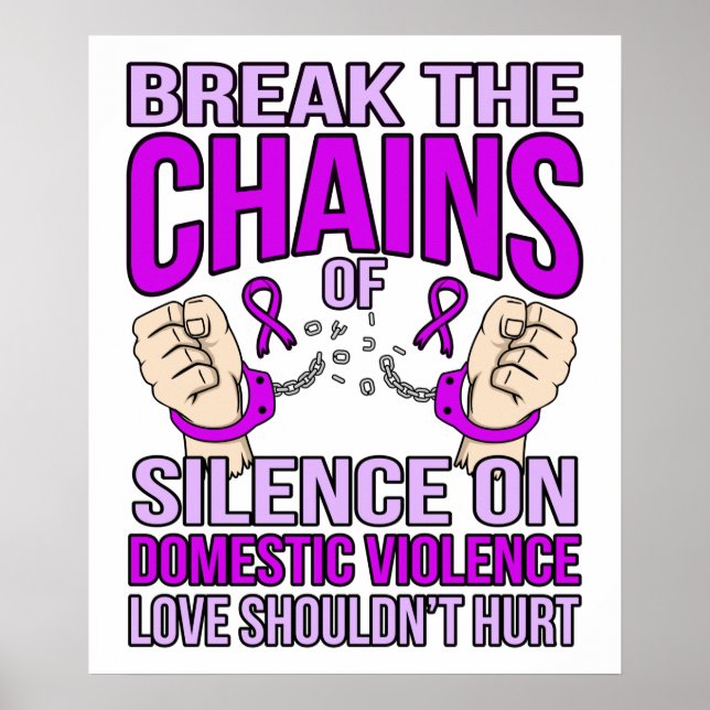 Poster Mettre Un Terme Au Silence Sur La Violence Familia (Devant)