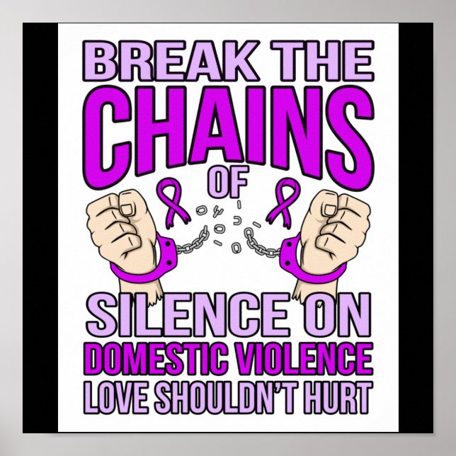 Poster Mettre Un Terme Au Silence Sur La Violence Familia (Devant)