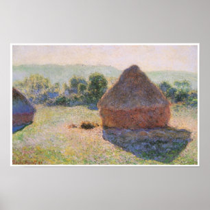 Poster Meules de foin à midi, 1890