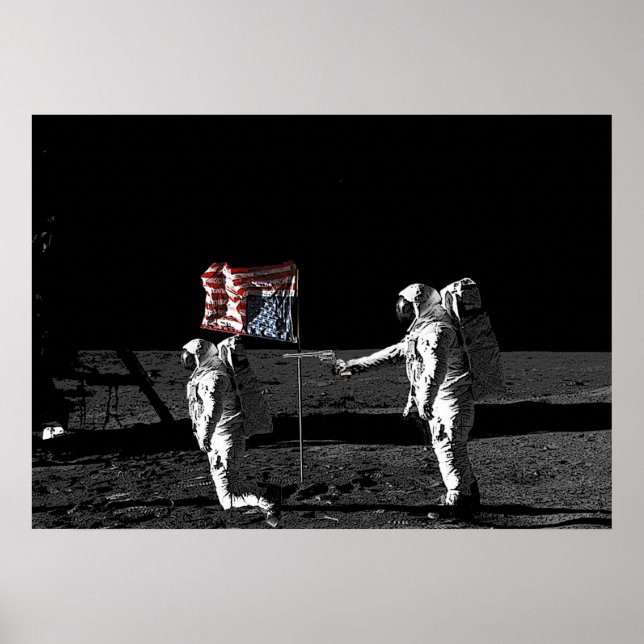 Poster Meurtre sur la Lune #2 (Devant)