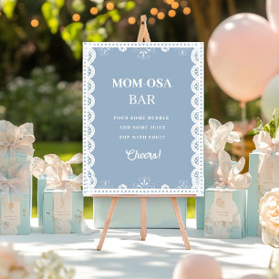 Poster Mexica talavera Mimosa Bar baby shower Symbole Fav