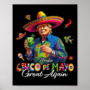 Poster Mexicain Fais que Cinco De Mayo soit à nouveau gén