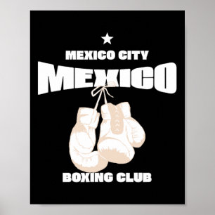 Poster Mexico City Boxing Club Mexico - Boxe 1