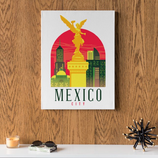 Poster Mexico Vintage (Mexico City Vintage Travel Poster)