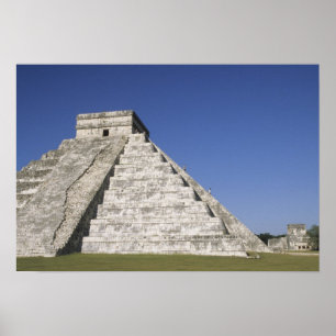 Poster Mexico, Yucatan, Chichen Itza, El Castillo