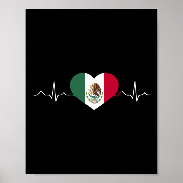Poster Mexique Drapeau Fête de l'Indépendance Mexicaine F (Devant)