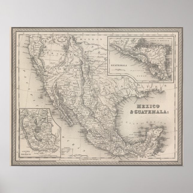 Poster Mexique et Guatemala (Devant)