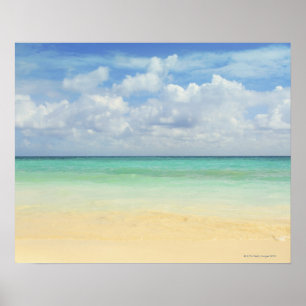Poster Mexique, Playa Del Carmen, paysage marin 2