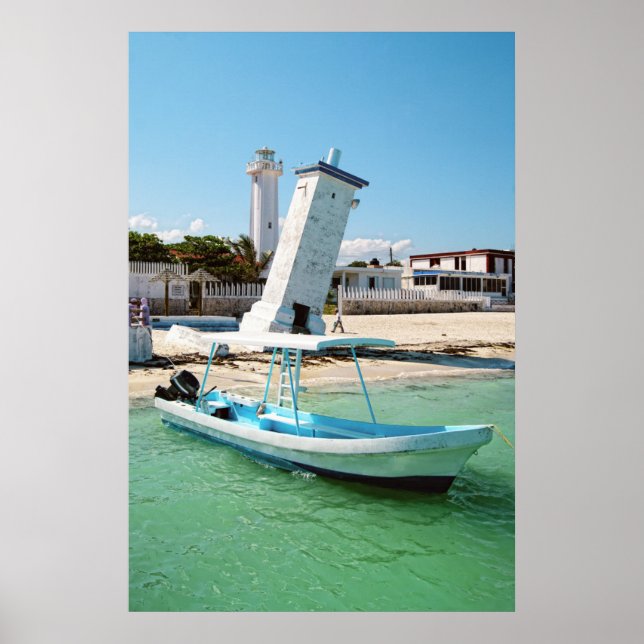 Poster Mexique Puerto Morelos (Devant)