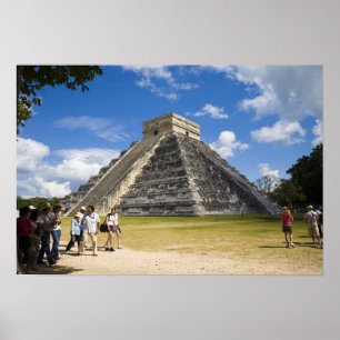 Poster Mexique, Quintana Roo, près de Cancun, Chichen 4