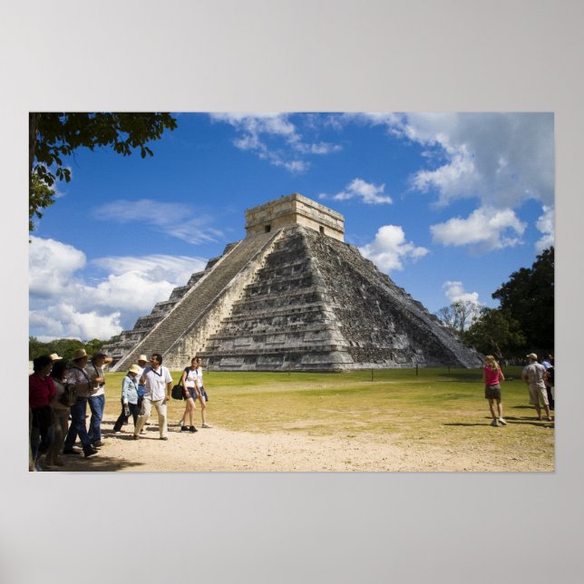Poster Mexique, Quintana Roo, près de Cancun, Chichen 4 (Devant)