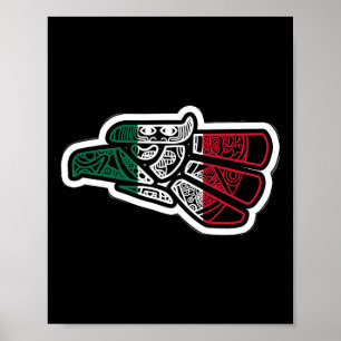 Poster Mexique Vintage Mexicaine Flag Pride Hecho En Mexi
