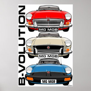 Poster MG évolution MGB