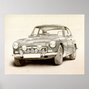 Poster MG MGB MkII