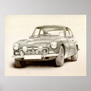 Poster MG MGB MkII
