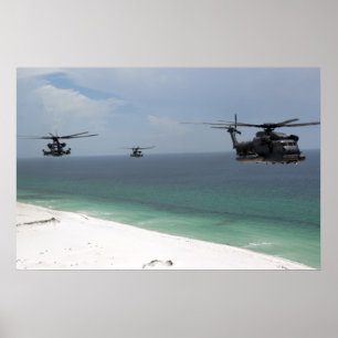 Poster MH-53 pavent le bas