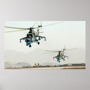 Poster Mi-24 de derrière