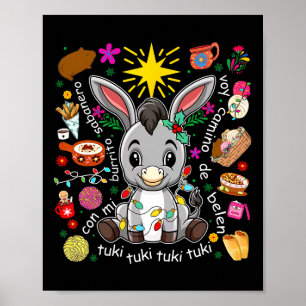 Poster Mi Burrito Sabanero Mexicain Tuki Tuki Donkey Lati