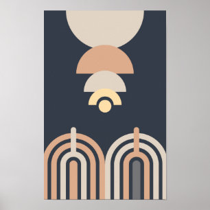Poster Mi-siècle Art Moderne Mur.