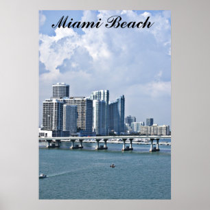 Poster Miam Beach Skyline