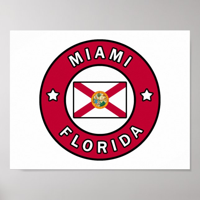 Poster Miami Floride (Devant)