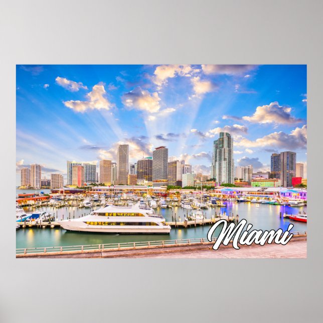 Poster Miami, Floride, États-Unis (Devant)